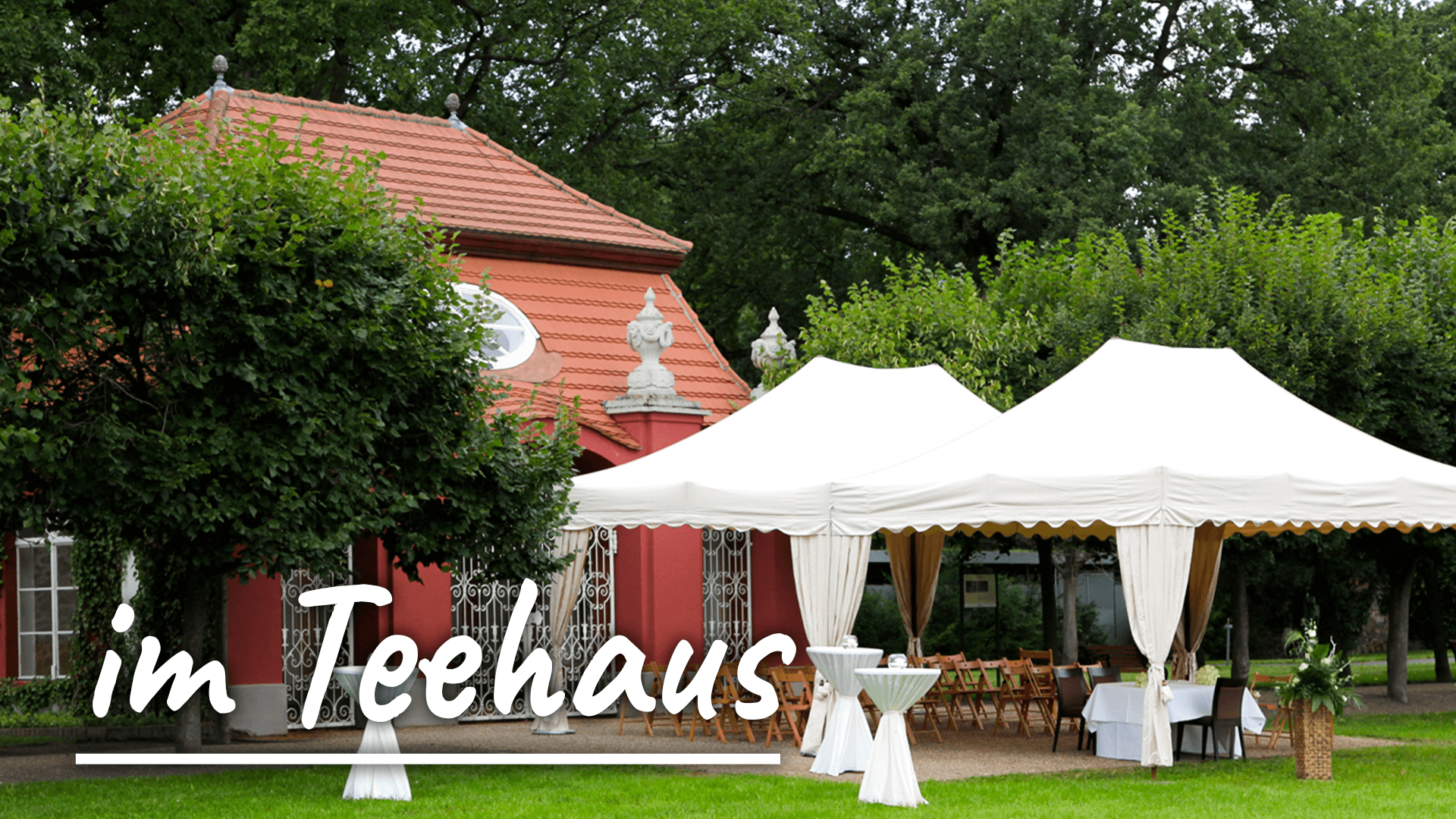 Teehaus im Gutspark Das Teehaus im Gutspark von Schloss & Gut Liebenberg ist ein möglicher Trauort.
