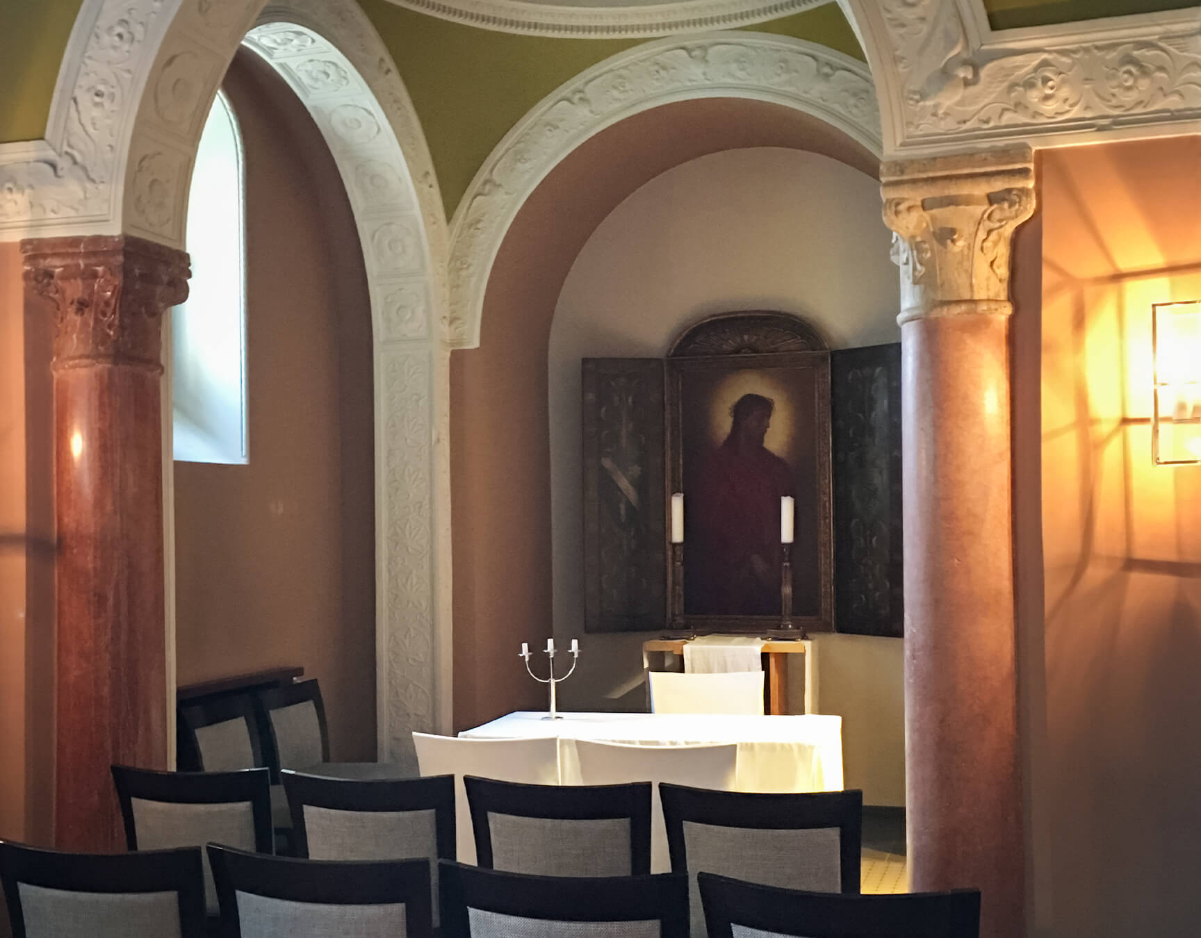 Geschichtsträchtiger Trauort: Die Libertas-Kapelle.