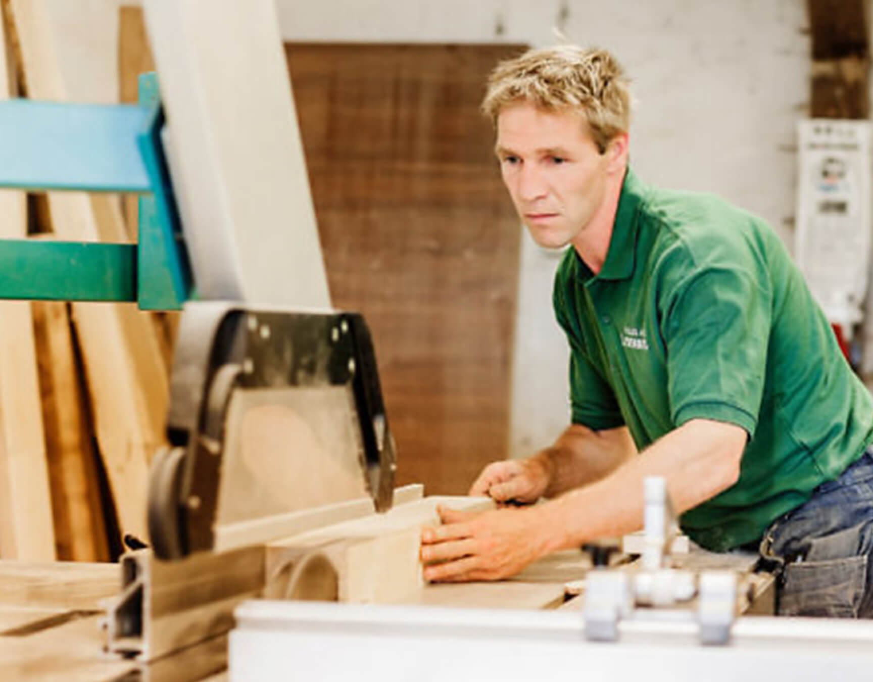 Mitarbeiter Werkstatt Nachhaltiges Arbeiten und Wirtschaften ist unser Auftrag.