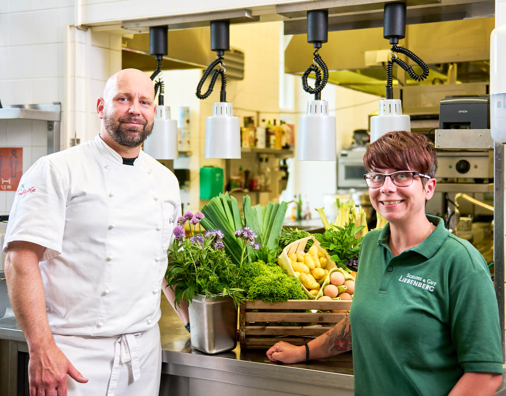 In unserer Schlossküche werden regionale, saisonale und internationale Gerichte zubereitet.